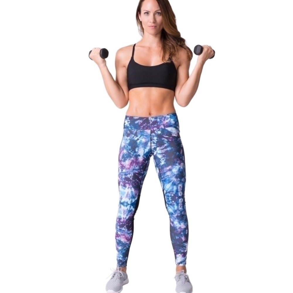 DAUB Active mesh tie dye leggings medium